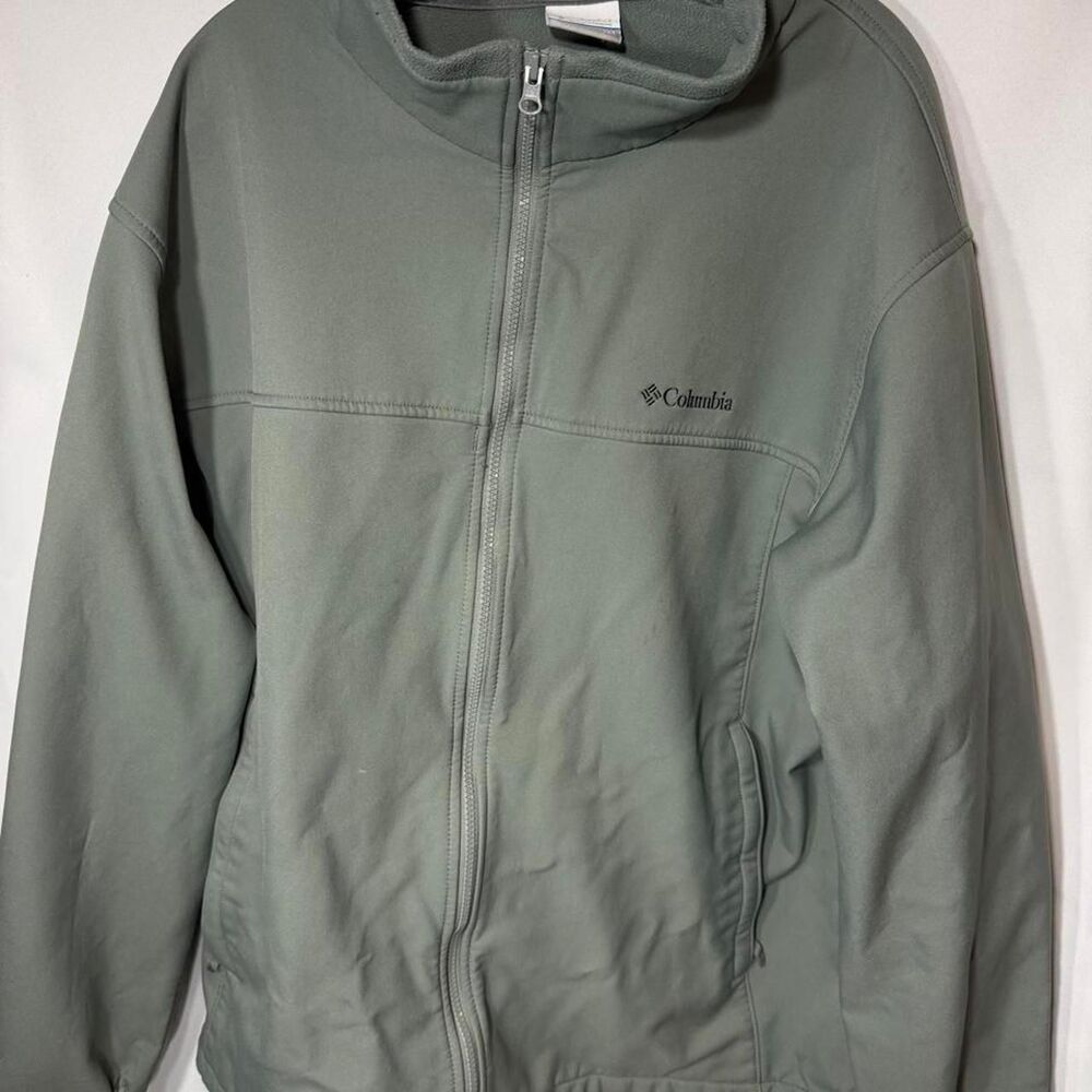 Columbia-sportswear Men's Green and Khaki Jacket